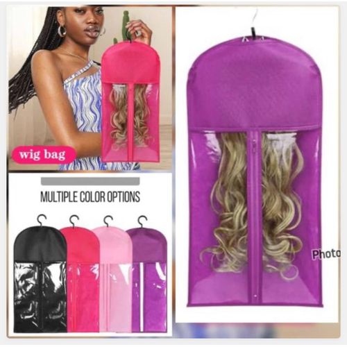 Hair Care 2pcs Wig Bag Storage and Hanger-Pink Item | Buy Hair Care 2pcs Wig Bag Storage and Hanger-Pink | SPOP Enterprise Global